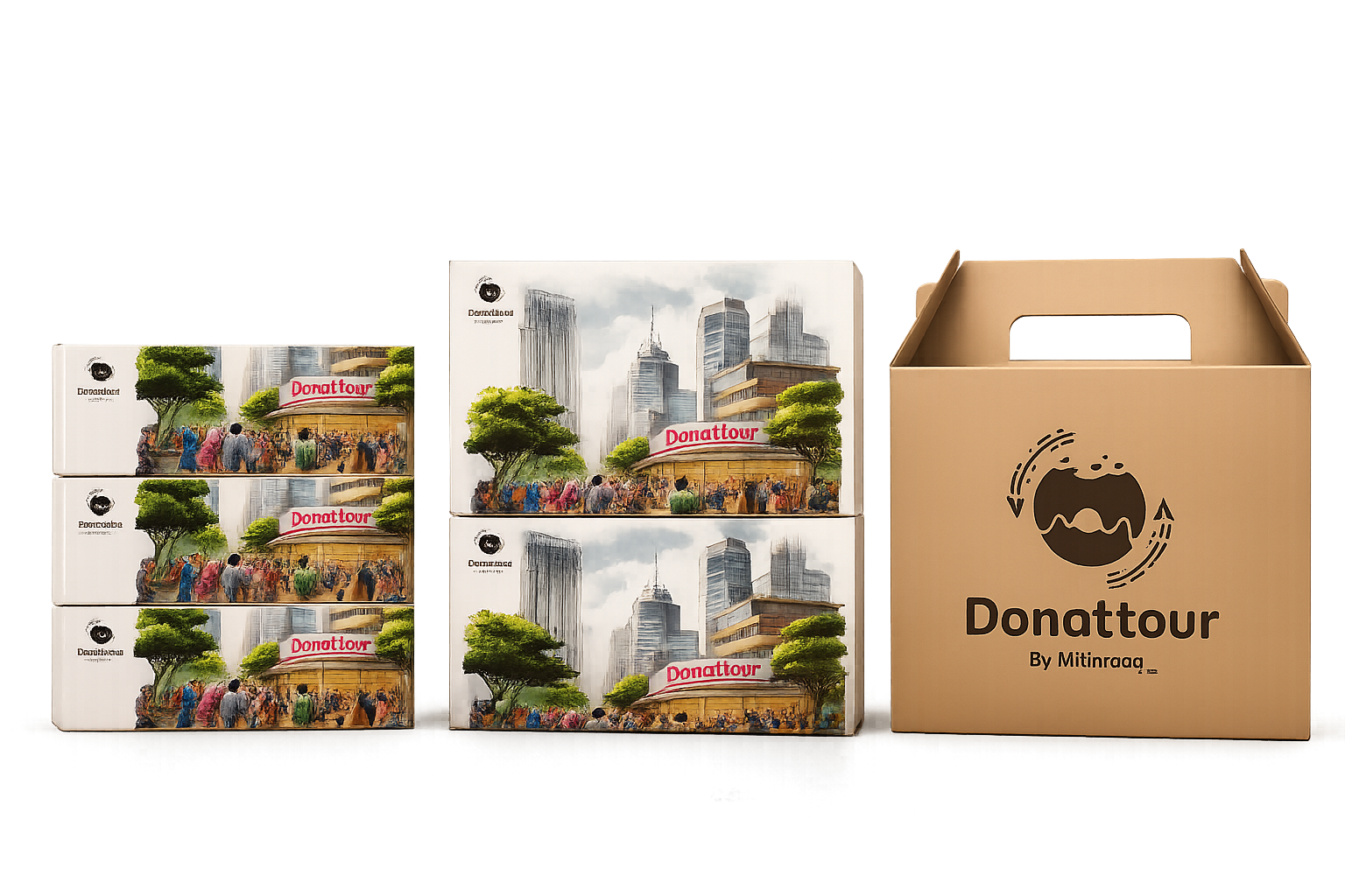 Pilihan box lengkap Donattour untuk hampers dan acara