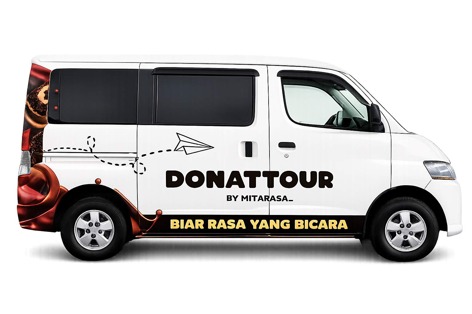 Mobil operasional Donattour untuk agenda OTR